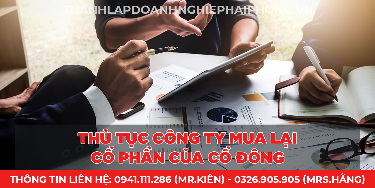 Thủ tục công ty mua lại cổ phần của cổ đông